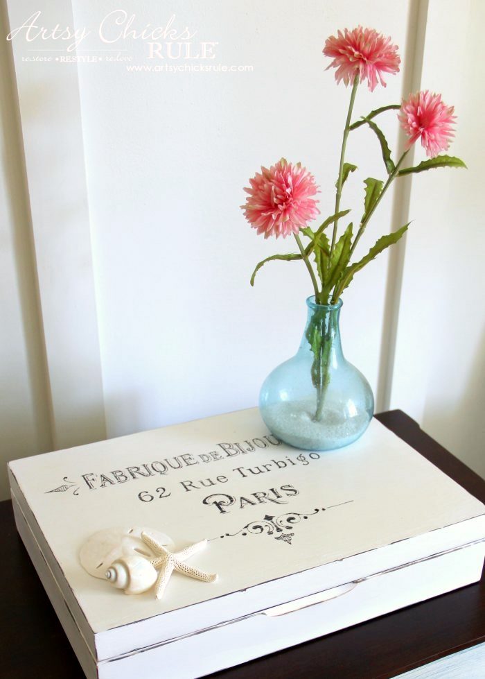 French "Paris" Box Makeover with Chalk Paint