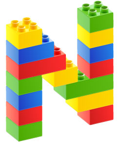 Build the whole alphabet with LEGOS