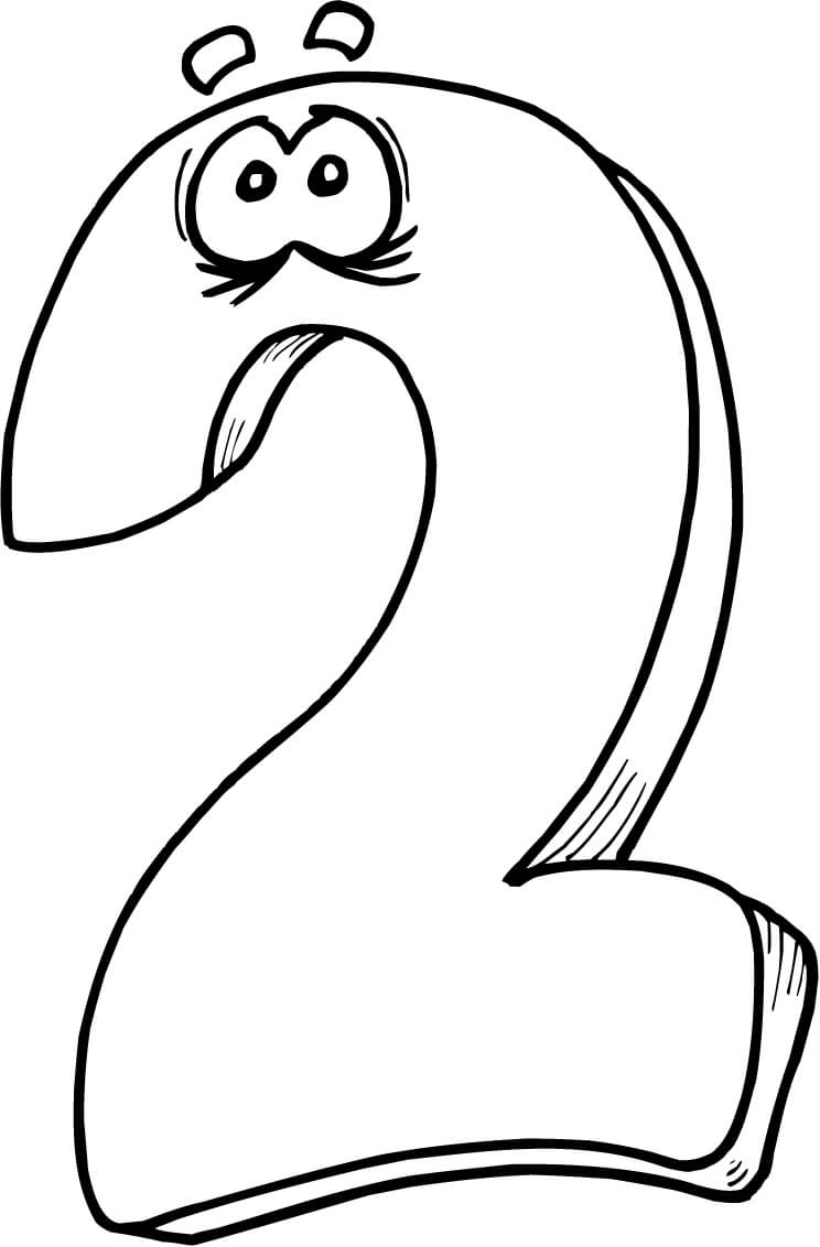 Number 2 Coloring Page Printable Images And Photos Finder