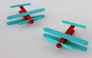 Clothespin airplanes