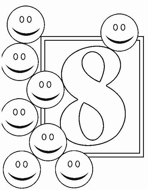 Number 8 Coloring Pages Printable - Crafts To Do With Kids